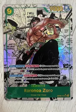 Roronoa Zoro OP06-118 – Manga Rare – One Piece Card Game - Image 1