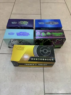 Pokemon Trading Card Game Collection 4 Boxes & Trainers Toolkit Box - Unchecked - Image 2