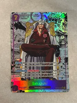 Bandai One Piece Card Game Sakazuki OP16-065 Manga Alt Art Holo Eng MINT+ CLEAN - Image 3