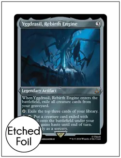 Yggdrasil, Rebirth Engine, Etched Foil, Assassin's Creed, Magic MTG NM - Image 1
