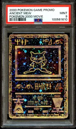 PSA 9 MINT Ancient Mew HOLO MOVIE PROMO WOTC Pokemon Card 610 - Image 2