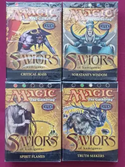Magic The Gathering 4x SAVIORS OF KAMIGAWA Theme Deck lot New Sealed MTG - Image 1