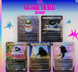 PRESALE MTG Secret Lair "Cats are the Best" Purr Majesty Foil Edition - Image 1