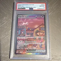 The Pokemon Company Mew ex 053 SV Promo Cards Holo Promo 180HP EN PSA 8 - Image 1