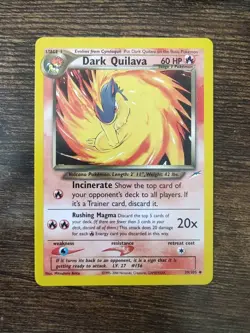 Pokemon Neo Destiny Dark Quilava 39/105 Non Holo - Image 1
