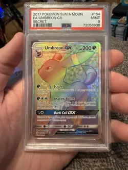 Pokemon TCG Umbreon GX 154/149 PSA 9 2017 Sun & Moon Full Art Secret Rare - Image 1