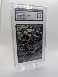 2025 Pokemon Destined Rivals Cynthia's Garchomp ex 232/182 SIR CGC 8.5 - Image 1