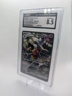 2025 Pokemon Destined Rivals Cynthia's Garchomp ex 232/182 SIR CGC 8.5 - Image 2