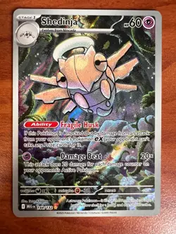 Shedinja 144/132 ME01: Mega Evolution Pokemon TCG Illustration Rare Holo - Image 1