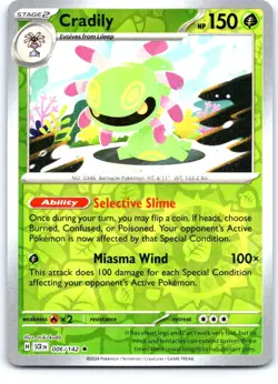Cradily 6/142 Rare Stellar Crown Pokemon Reverse Holo Near Mint - Image 1