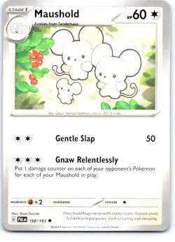 Maushold 168/193 Uncommon Paldea Evolved Pokemon Near Mint - Image 1