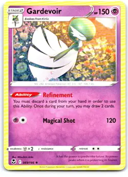 Gardevoir 069/195 Rare Silver Tempest Pokemon Near Mint - Image 1