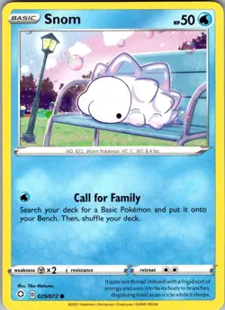 Snom Shining Fates 029/072 Common Pokemon Near Mint - Image 1