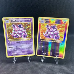 Pokemon TCG Nidoking 45/108 Evolutions NM Holo Foil Rare and Reverse Holo rare - Image 1