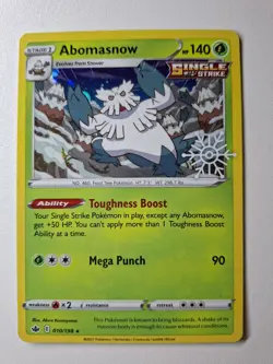 Pokemon - Abomasnow - 010/198 - Holiday Calendar 2022 - Rare - Stamped - NM - Image 3