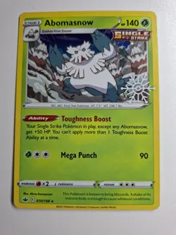 Pokemon - Abomasnow - 010/198 - Holiday Calendar 2022 - Rare - Stamped - NM - Image 5