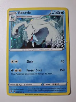 Pokemon - Beartic - 049/189 - Holiday Calendar 2022 - Rare - Stamped - NM - Image 2