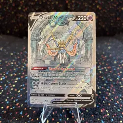 Zacian V GG48/GG70 Crown Zenith Galarian Gallery Full Art Holo NM - Image 2