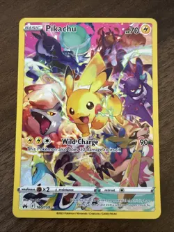 Pokemon Pikachu 160/159 SWSH: Crown Zenith Secret Rare Holo - Image 1