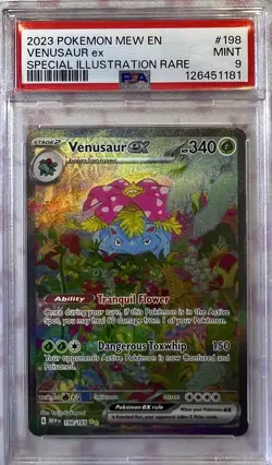 2023 POKEMON MEW EN 151 VENUSAUR SIR #198 PSA 9 - Image 1