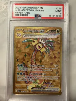 Pokemon Alolan Exeggutor ex Hyper Rare Holo 248/191 PSA 9 - Image 1