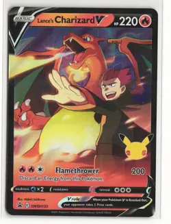 Lance's Charizard V - SWSH133 Pokemon SWSH: Sword & Shield Promo Cards Promo NM - Image 1