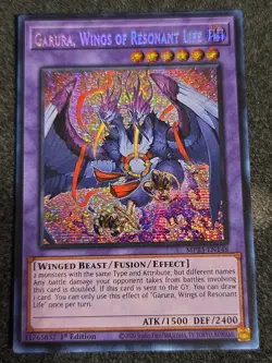 Garura, Wings of Resonant Life MP23-EN148 Yu-Gi-Oh YuGiOh Prism Secret Rare NM - Image 1