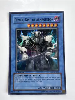 Demise, King Of Armageddon - SOI-EN035 ULTIMATE RARE 1st Edition Yu-Gi-Oh! - MP - Image 1