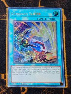 YUGIOH Gordian Slicer (ALIN-EN066) Secret Rare 1st Edition Near Mint - Image 1