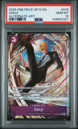 2025 One Piece Legacy of the Master OP12-070 Sanji PSA 10 148663327 - Image 1