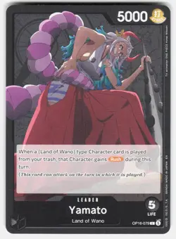 Yamato (079) OP16-079 Leader The Time of Battle One Piece NM/M - Image 1
