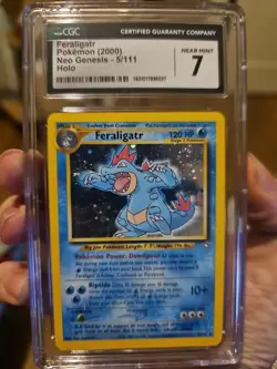 Pokemon Feraligatr Neo Genesis 5/111 Holo Card CGC Near Mint 7 - Image 1