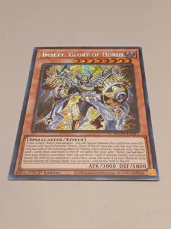 Yu-Gi-Oh! TCG Imsety, Glory of Horus 1st Edition Secret Rare Card AGOV-EN011 - Image 1