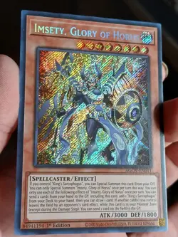 Yu-Gi-Oh! TCG Imsety, Glory of Horus 1st Edition Secret Rare Card AGOV-EN011 - Image 3
