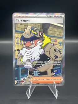 Tarragon 076/088 POR Ultra Rare Full Art Holo Trainer-Supporter Pokemon TCG - Image 1