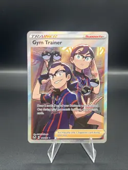 2022 Pokemon Gym Trainer (Full Art) 191/195 Sword & Shield Silver Tempest Holo - Image 1