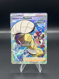 Pokemon TCG Rapid Strike Style Mustard Brilliant Stars TG27/TG30 Full Art NM - Image 1
