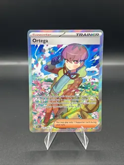 Ortega Pokemon Obsidian Flames Ultra Rare Full Art Trainer Holo 219/197 - Image 3