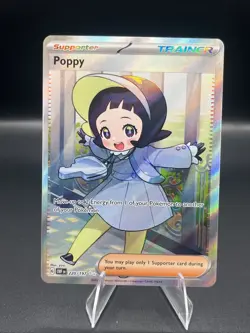 Poppy Pokemon Obsidian Flames 220/197 Ultra Rare Full Art Holo SV NM yuu - Image 1
