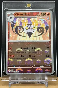 Pokemon TCG SV: White Flare - Chandelure 018/086 Rare - Masterball (NM) - Image 4