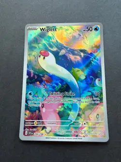 Pokemon TCG Wiglett 206/198 SV01 Scarlet & Violet Illustration Rare Holo - Image 1