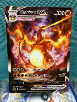 Pokemon TCG - SWSH261 Charizard VMAX Partial Square Corner error NM - Image 1