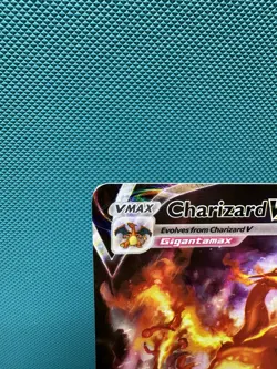 Pokemon TCG - SWSH261 Charizard VMAX Partial Square Corner error NM - Image 2