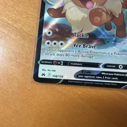 Pokemon Eevee V Ultra Rare Full Art Holo Crown Zenith 108/159 - Image 2