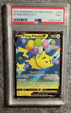 Pokemon TCG CGC 9 Mint Flying Pikachu V 006/025 Celebrations 25th - Image 1