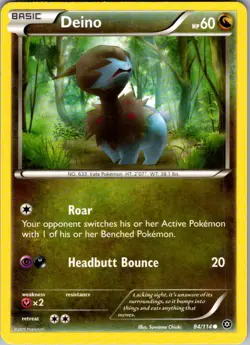 Deino Steam Siege 84/114 Common Pokemon Near Mint - Image 1