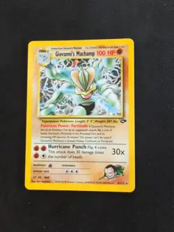 Pokemon TCG Giovannis Machamp 6/132 Gym Challenge Holo Rare Card - Image 1