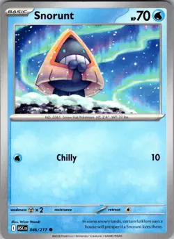 Snorunt Ascended Heroes 046/217 Common Pokemon Near Mint - Image 1