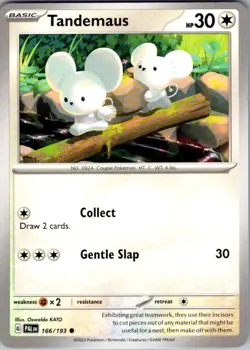 Tandemaus Paldea Evolved 166/193 Common Pokemon Near Mint - Image 1