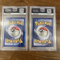 Pokemon TCG 1st Edition Erika's Clefable 3/132 Gym Heroes Holo LOT PSA 8 PSA 3 - Image 2